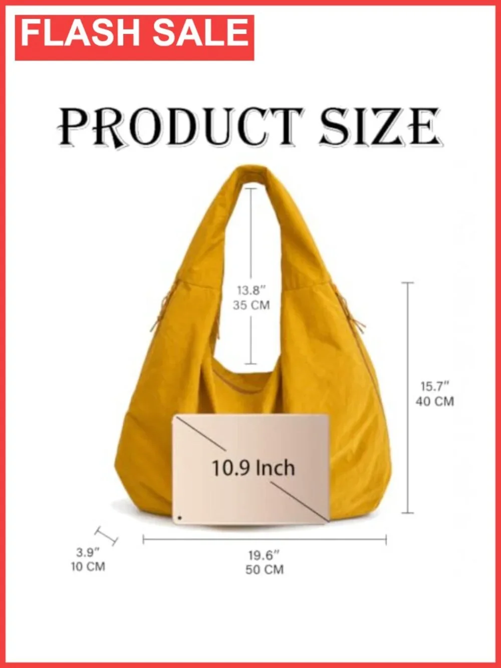 KAMEILONG Large Nylon Hobo Bag Women Crescent Shoulder Bag Vintage Tote Bag